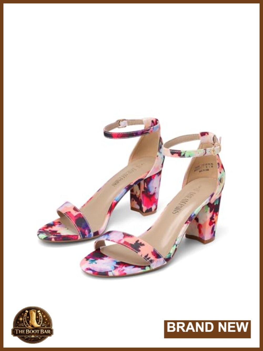 Women's Comfort Block Heel Sandals 3-Inch Chunky Heel Ankle Strap